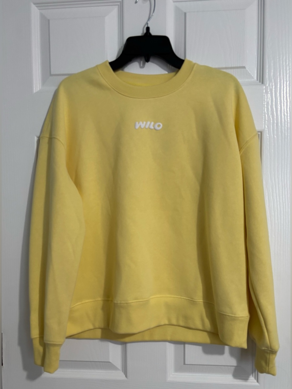 Wilo The Label yellow crewneck sweatshirt, Women's Size S